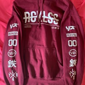 Young and Reckless Mens Hoodie